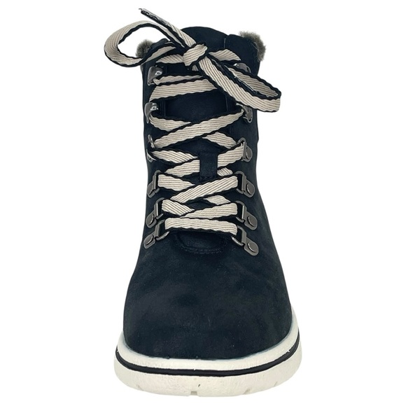 Cliffs White Mountain Hallett Black Fur Trim Womens Ankle Boots Size 7.5M - Picture 6 of 11